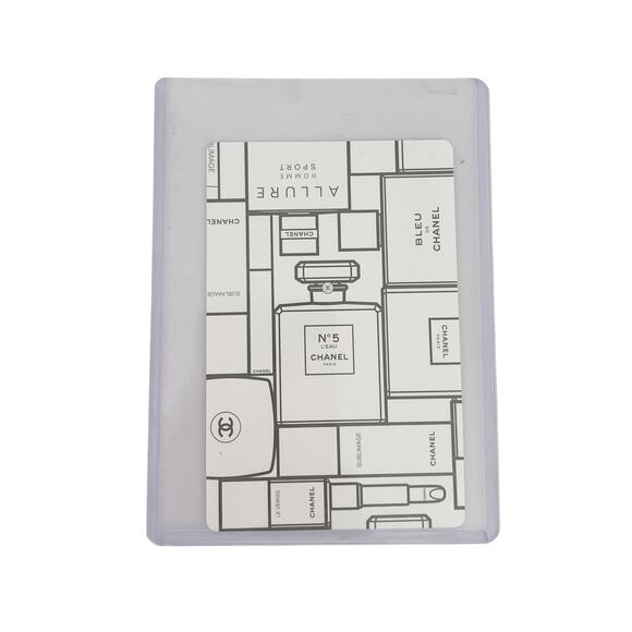 CHANEL JOKER Black and White Playing Card with Sleeve Collector's Item - Picture 3 of 6